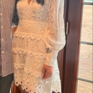 Gorgeous white long sleeve dress